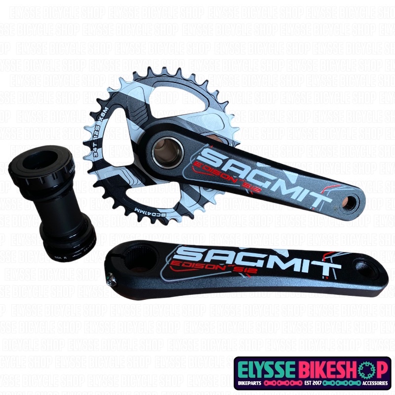 Sagmit Edison S11 S12 Crankset 1x MTB Narrowide 34t 36t Shopee