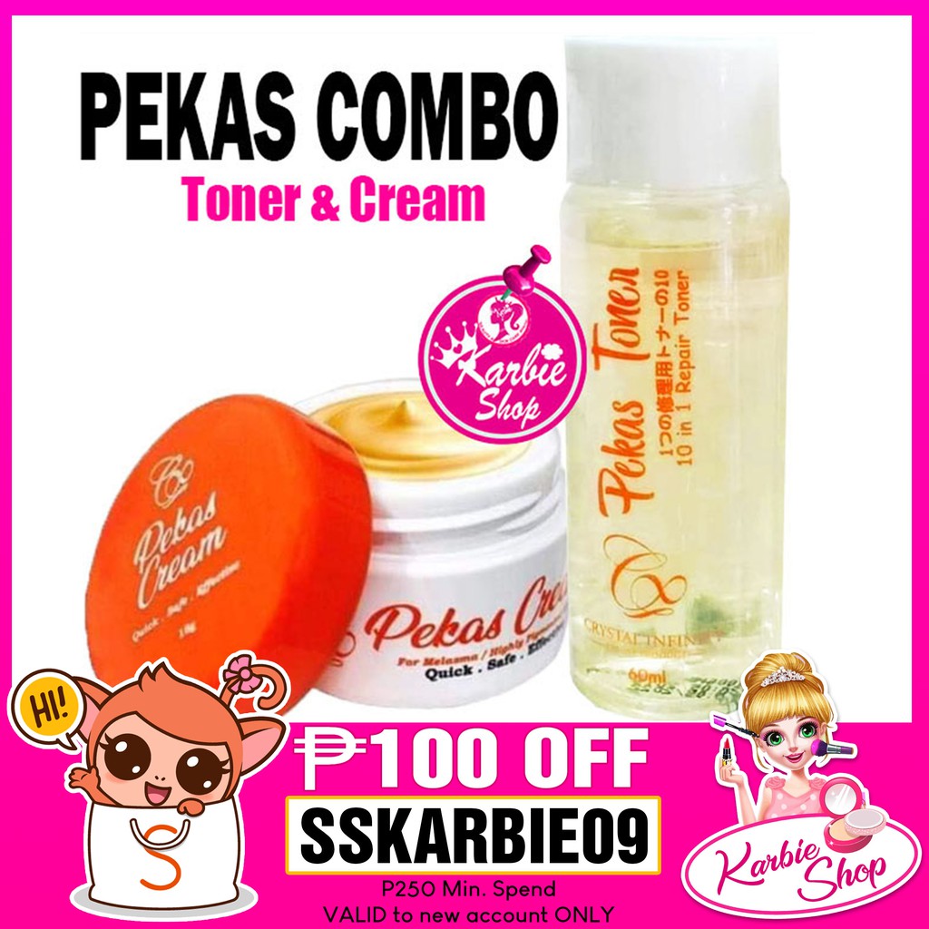 Orig Pekas Cream And Toner Combo Shopee Philippines