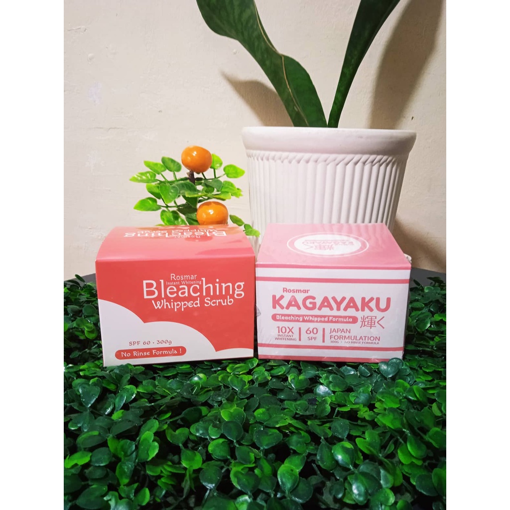 Rosmar Kagayaku And Instant Whitening Bleaching Whipped Scrub G