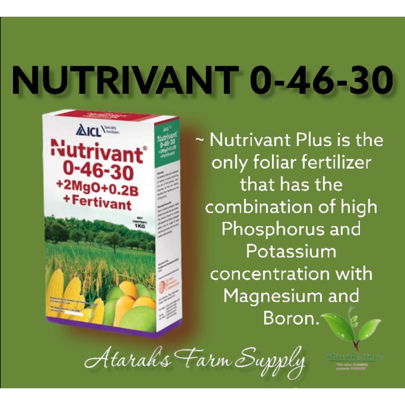 COD Nutrivant Foliar Fertivant 1kg Shopee Philippines