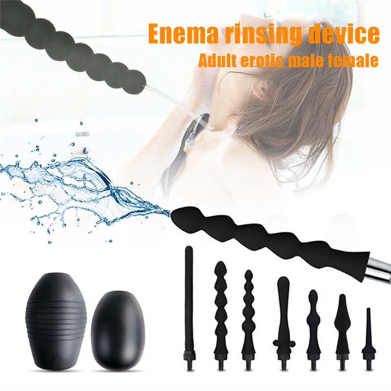 Silicone Enema Shower Nozzle For Healthy Rectal Anal Syringe Douche