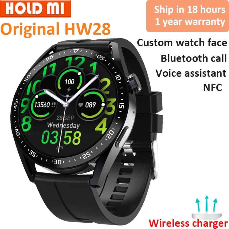 Iwo Hw Smart Watch Men Bluetooth Call Nfc Wireless Charger Voice