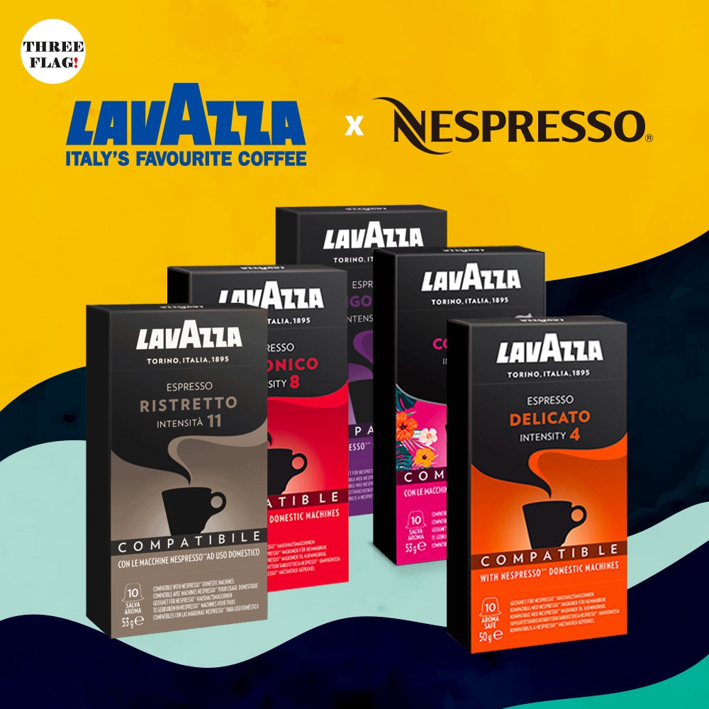 Lavazza Capsule For Nespresso Machine Box Capsules Delicato