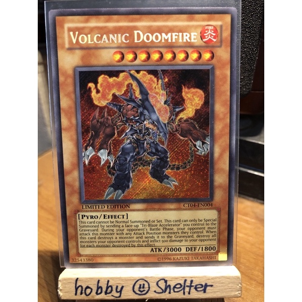 Yugioh Volcanic Doomfire Ct Secret Rare Limited Edition Shopee