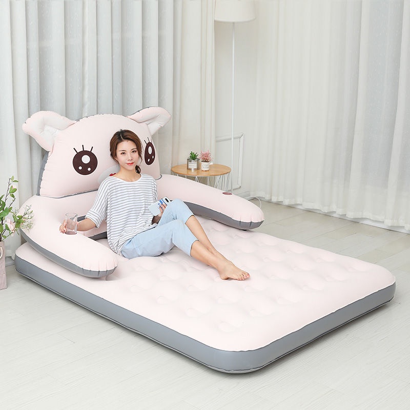 Inflatable Mattress Cartoon Tatami Lazy Sofa Bed Folding Single Double