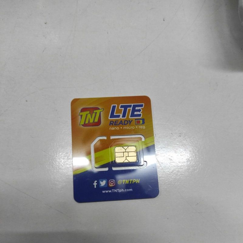 Tnt Sim Prepaid G Lte Tri Cut Shopee Philippines