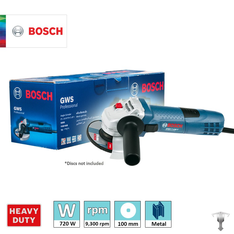 Bosch GWS 7 100 T Professional High Torque Angle Grinder Shopee