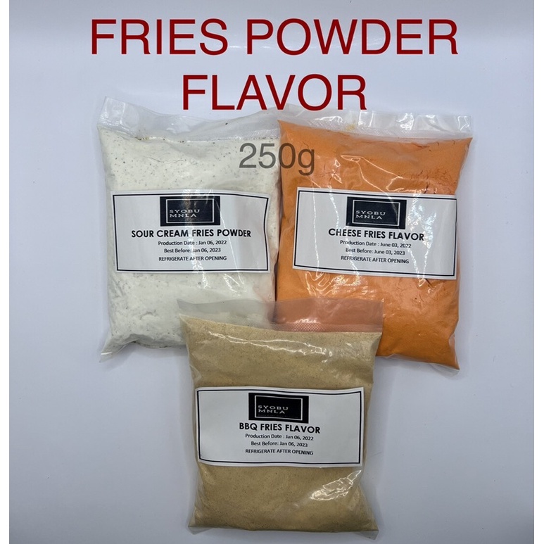 Fries Powder Flavoring G Cheese Bbq Sour Cream Shopee