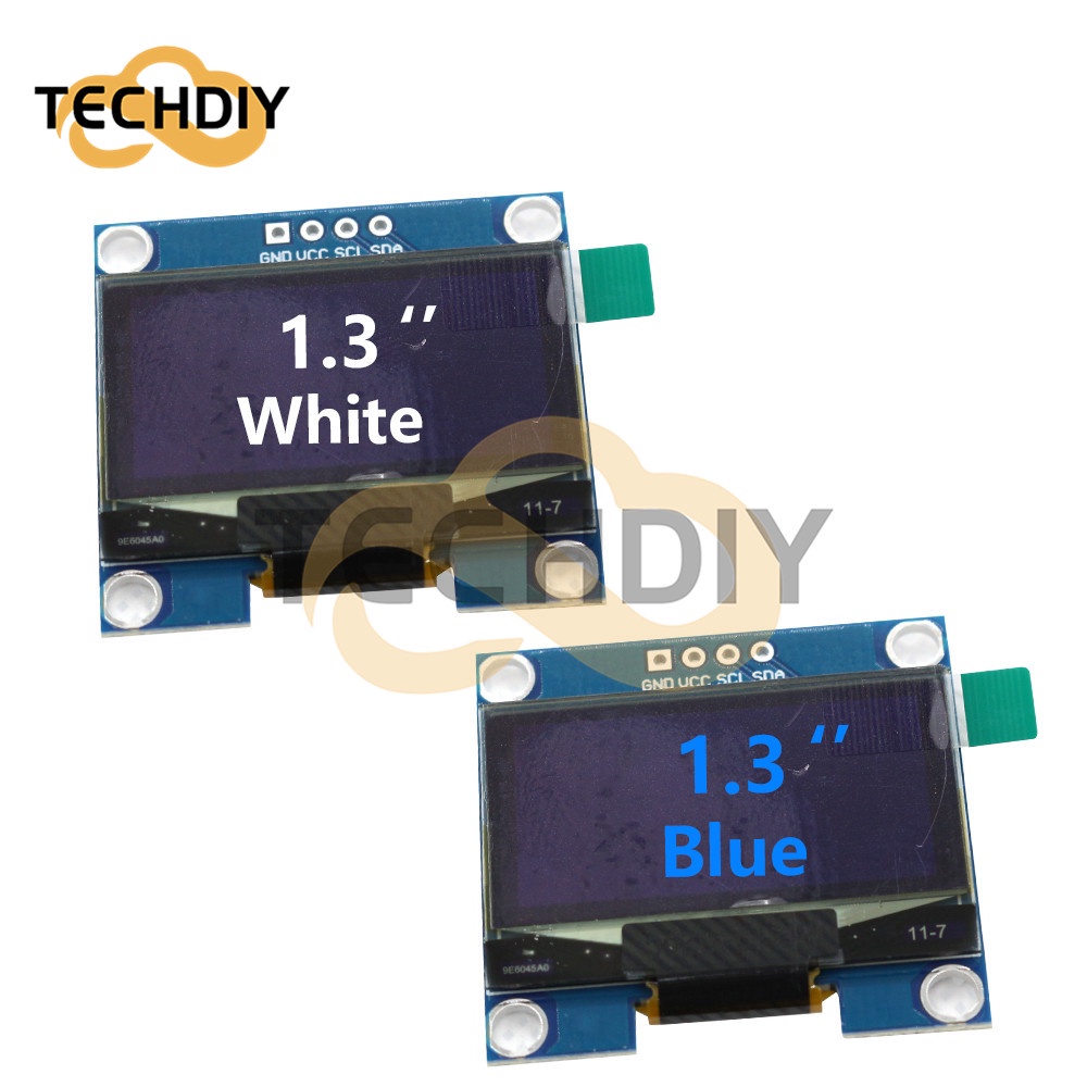 Inch Oled Pin Gnd Vcc Display Blue White X X Spi Iic