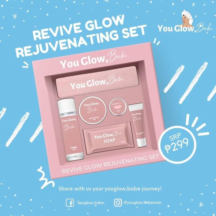 Authentic You Glow Babe Revive Glow Rejuvenating Set Shopee Philippines