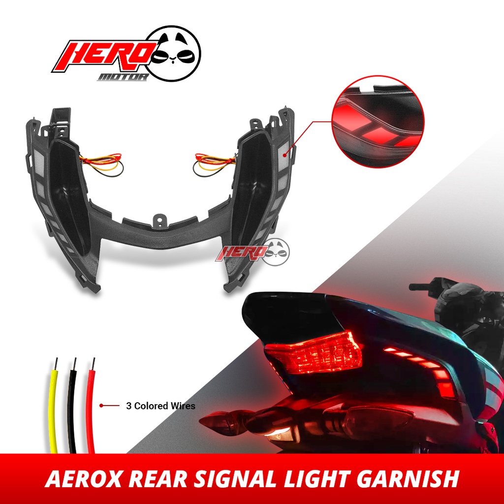 Aerox Rear Tail Light Led Running Light Tail Light Garnish Made In