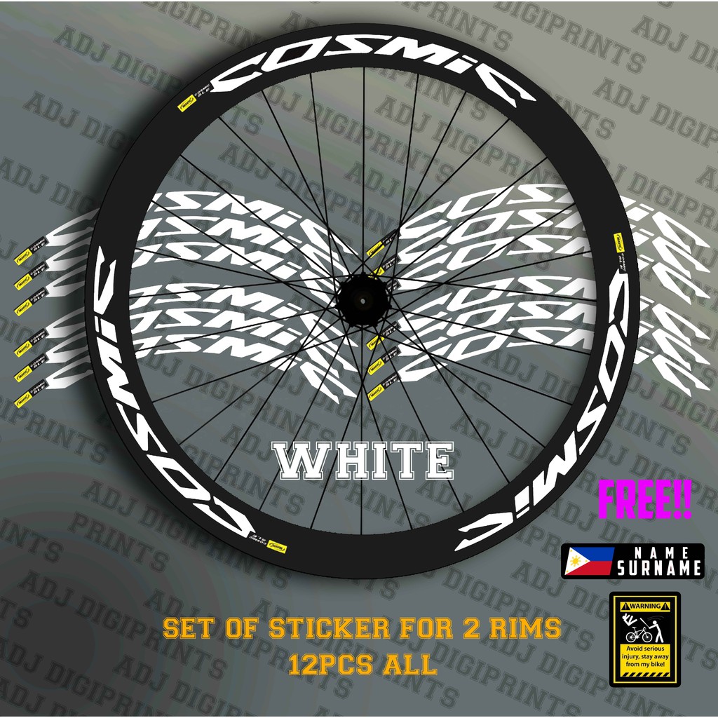 Mavic Cosmic Sle Rim Decals Sticker Shopee Philippines