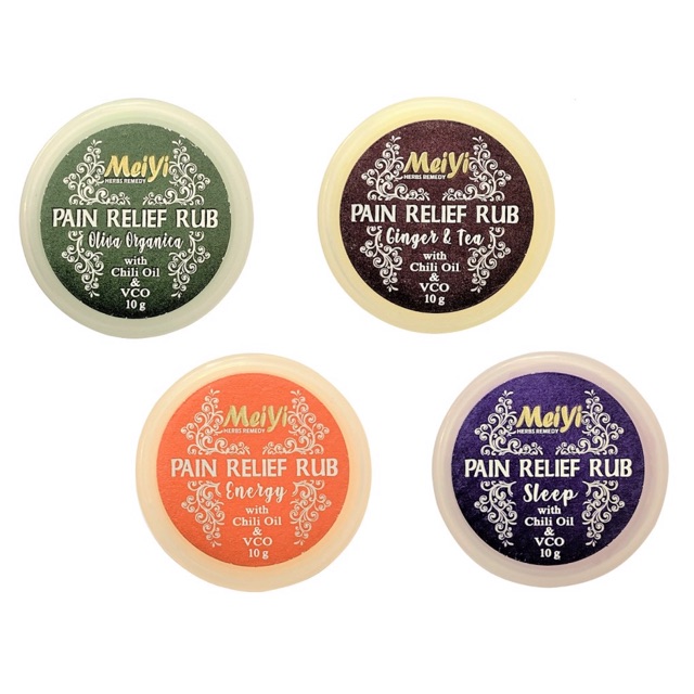 Meiyi By Creations Spa Essentials Pain Relief Rub 10g Shopee Philippines