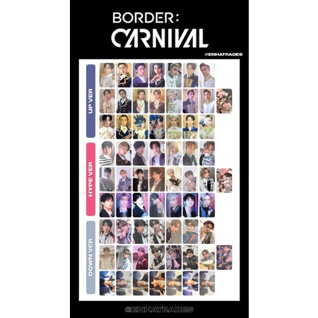 Onhand Enhypen Border Carnival Photocards Shopee Philippines