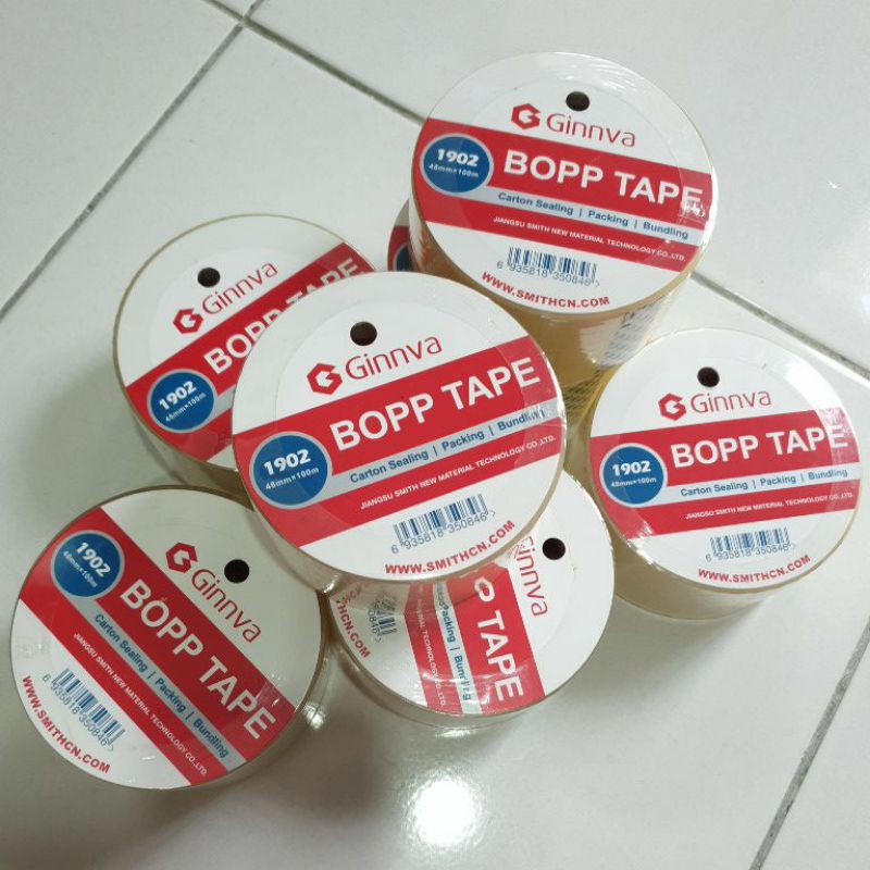 Ginnva OPP Tape 48mm X 100m Corton Sealing Packing Bundling POPP Tape