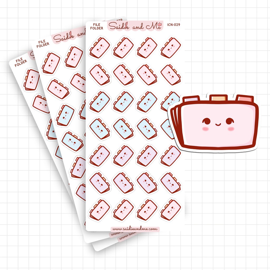 Icn File Folder Icon Cute Planner And Journal Stickers Kawaii