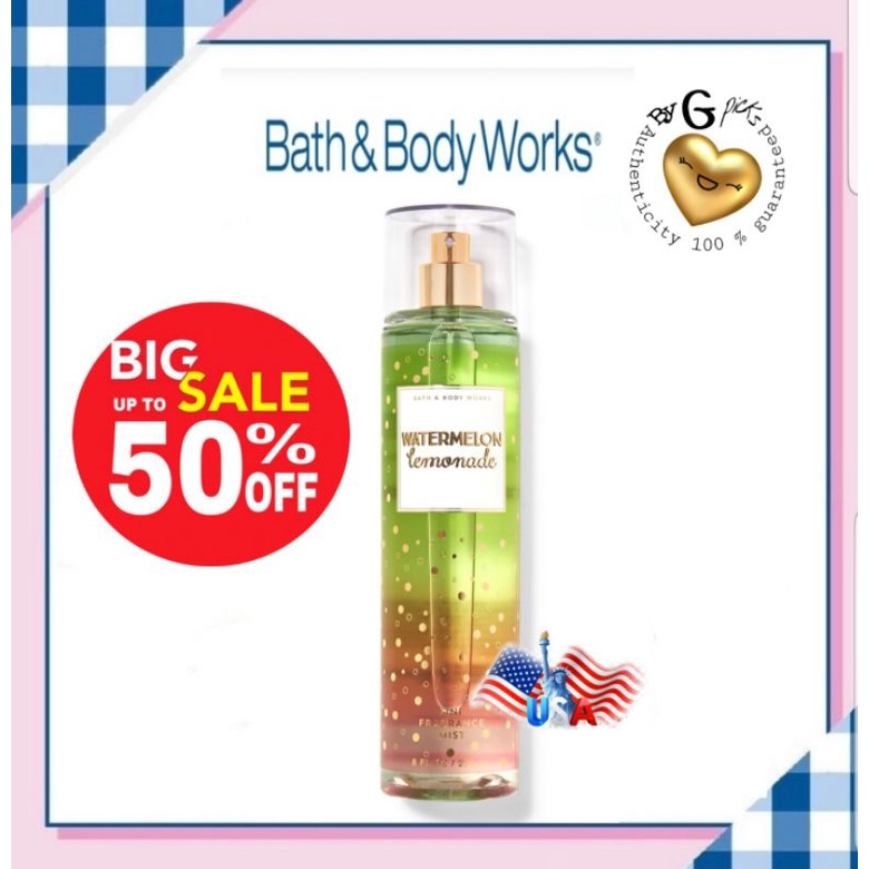 Bath Body Works Watermelon Lemonade Body Mist 236 Ml USA Shopee