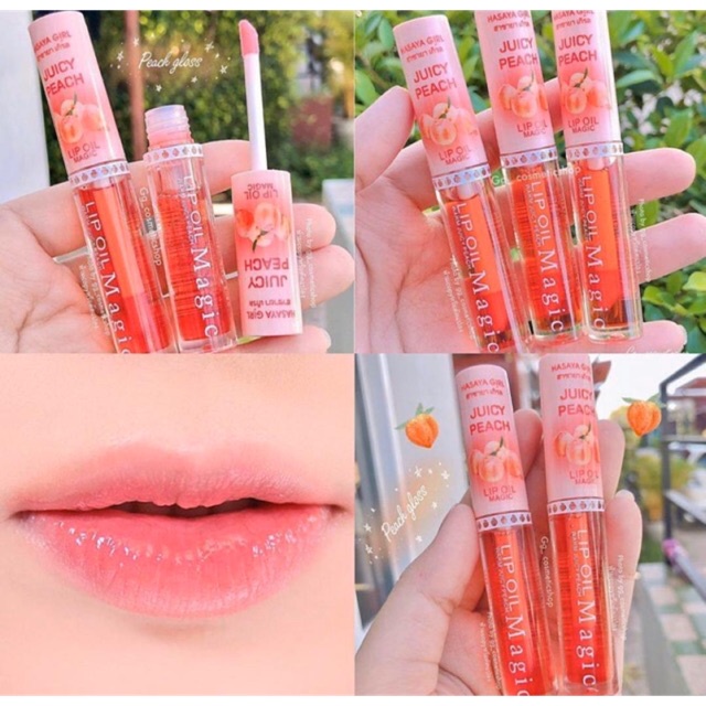 Hasaya Girl Warm Juicy Peach Magic Lip Oil Lip Gloss Ml Shopee