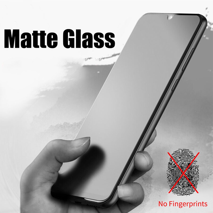 No Fingerprint Matte Tempered Glass For VIVO Y50 Y30 Y30i Y19 Y17 Y15