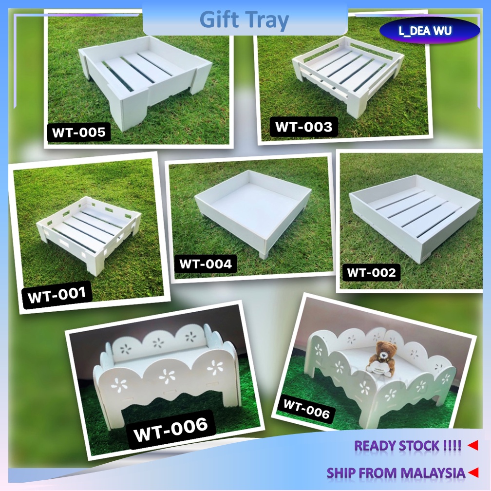 Home Lifewaterproof White Gift Tray Dulang Hantaran Kahwin Wedding