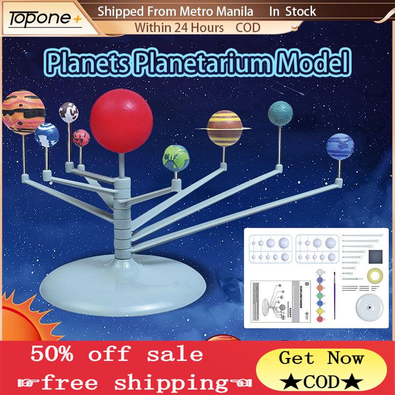 Fast Shipping CODSolar System Model DIY Toys Nine Planets Planetarium