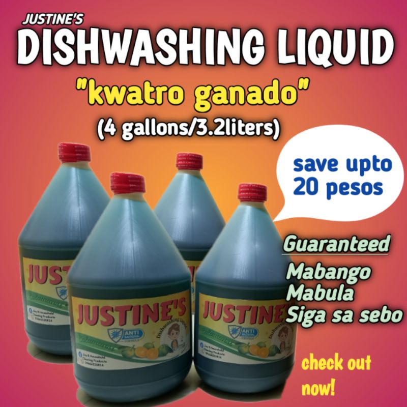 Dishwashing Liquid Soap Box Of 4 Gallons Shopee Philippines