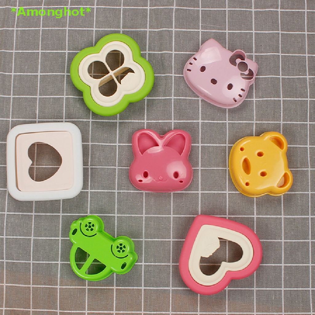 Amonghot Teddy Bear Sandwich Mold Bento Lunch Sandwich Bread Mold