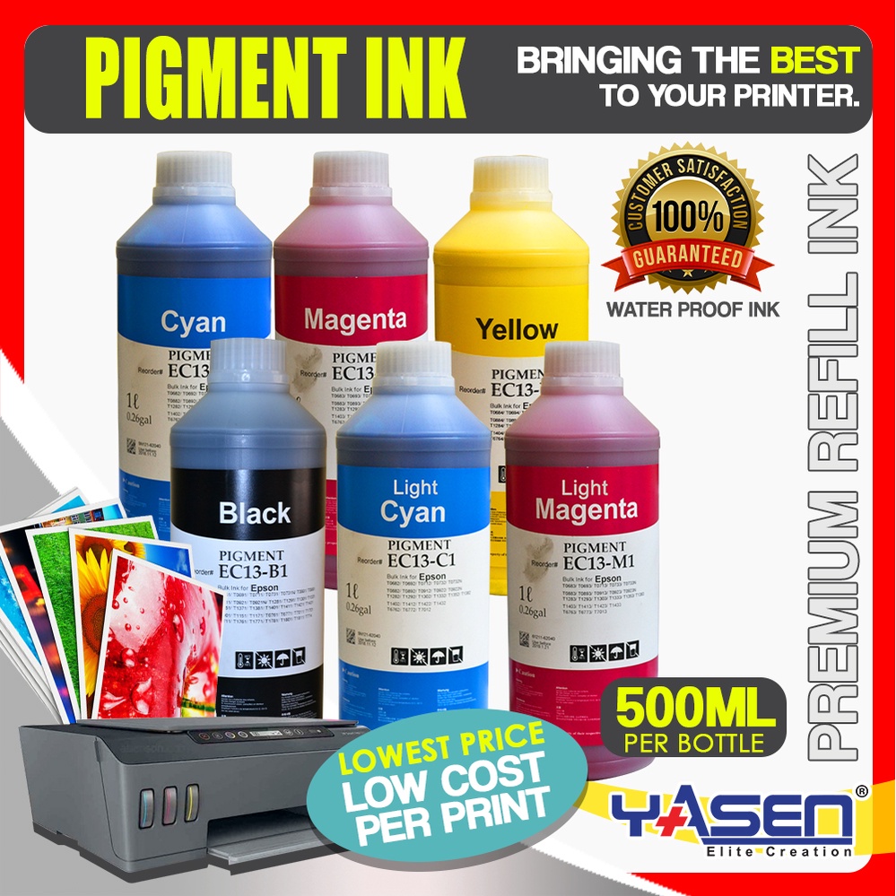 Yasen Pigment Ink Ml Colors Waterproof Ink Shopee Philippines