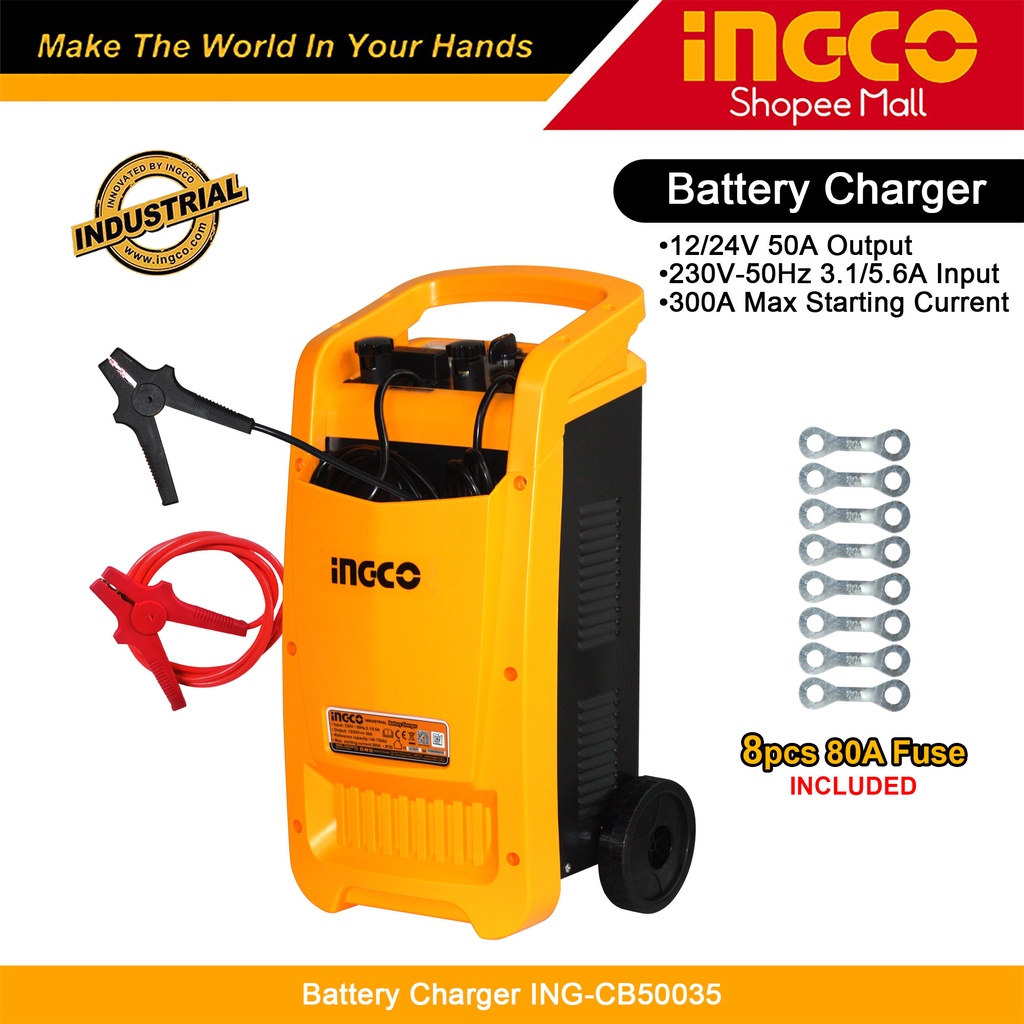 Ingco Industrial Car Trolley Battery Charger A Ing Cb P