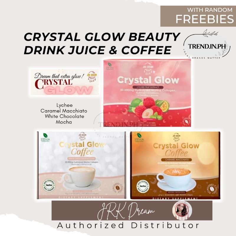 Crystal Glow Lychee Collagen Drink Crystal Glow Coffee By JRK Dream