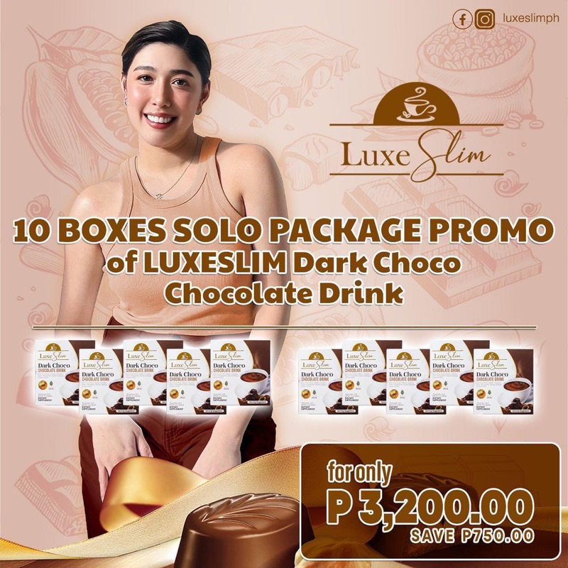 Reseller Package Luxe Slim Dark Choco Shopee Philippines