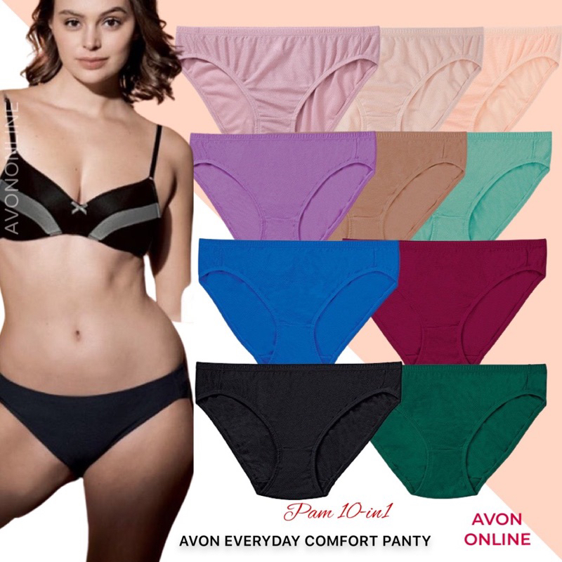 Avon Pam 10 In 1 Bikini Everyday Comfort Panty Pack Shopee Philippines