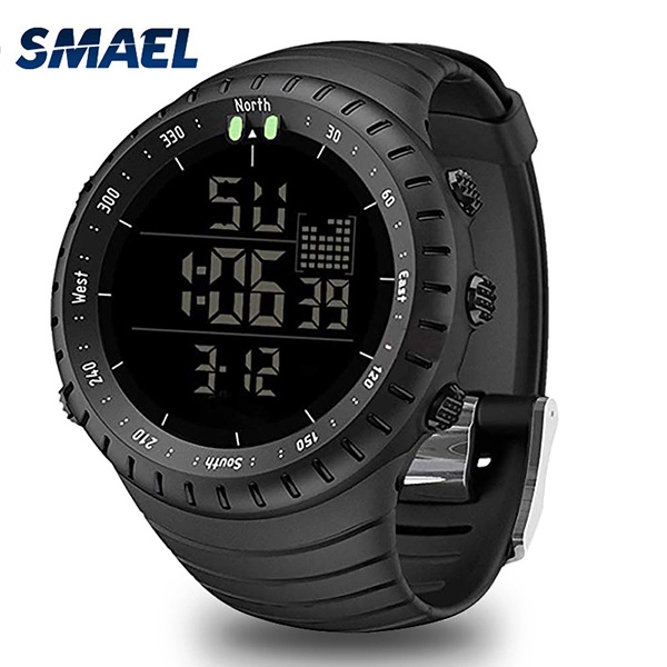 Smael Sports Watch Waterproof Digital Watch Led Lights Timing Alarm