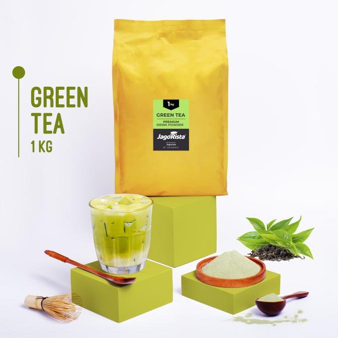 Kg Jagorista Green Tea Premium Bubble Drink Powder Rube Coffee