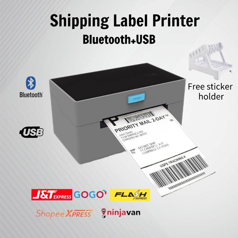 Shipping Label Printer A6 Thermal Sticker Printer Wireless Waybill