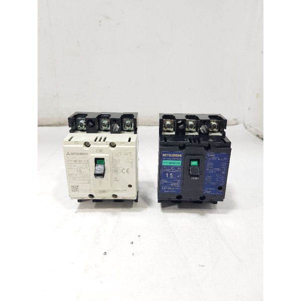 Circuit Breaker 3Phase 15A NF30 CS MCCB MITSUBISHI Original Made In