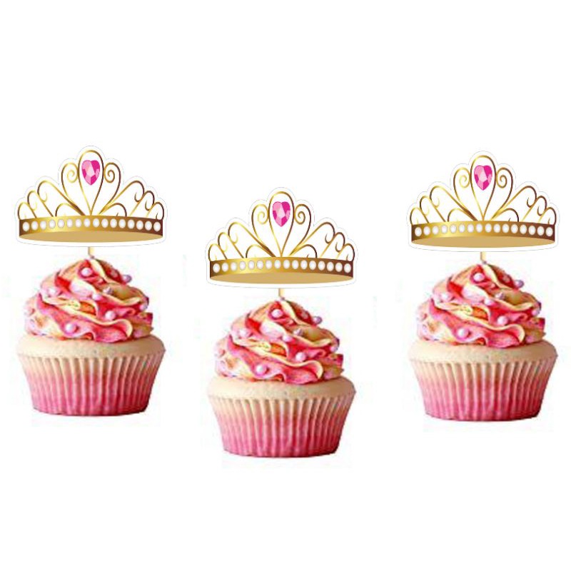 Princess Crown Cupcake Topper Pcs Shopee Philippines