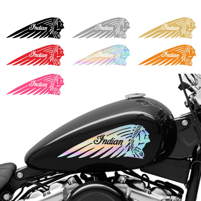 Harley Davidson Indian Sticker For Motorcycle Holographic Reflective