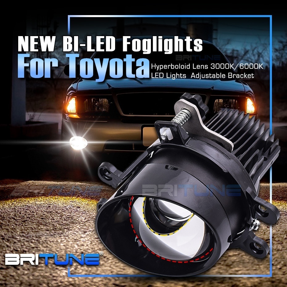 Hyperboloid Bi LED Fog Lights For Toyota Corolla Yaris Auris Hilux RAV4