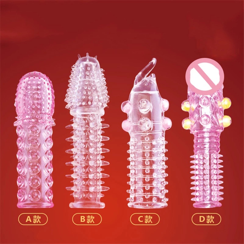 Penis Sleeve Reusable Spike Condom Extender Reusable Silicon Condoms