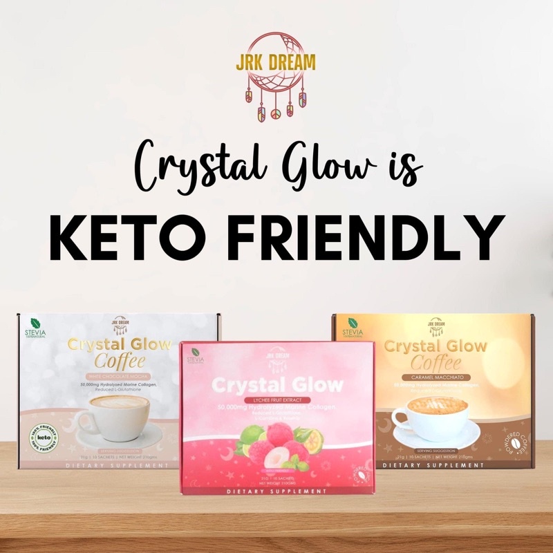 Jrk Dream Crystal Glow Collagen Drink Lychee Caramel Macchiato