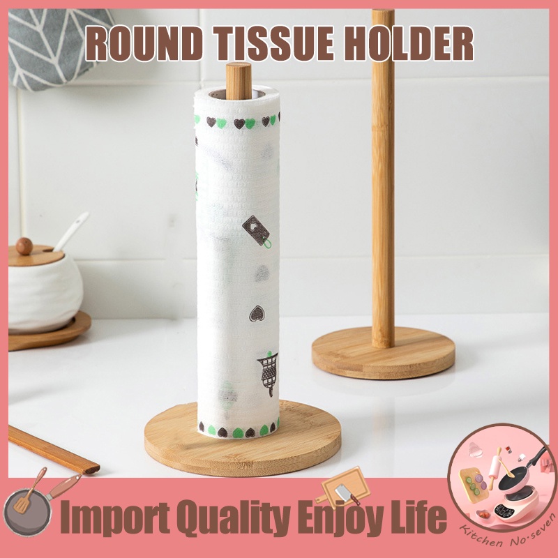 Wooden Paper Towel Holder Tissue Paper Kitchen Tissue Holder Tissue