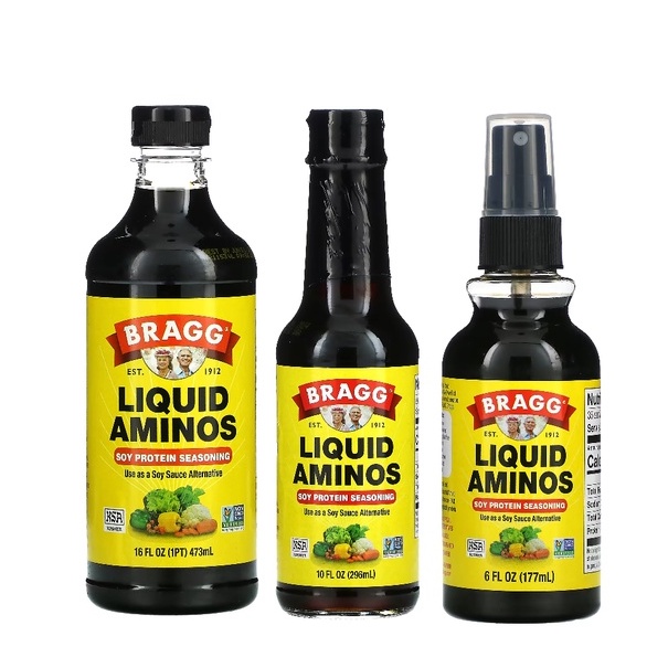 Bragg Liquid Aminos Soy Protein Seasoning 6 Fl Oz 177 Ml Or 16 Fl Oz