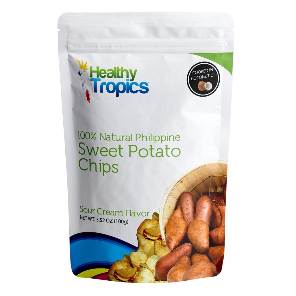 HEALTHY TROPICS Natural Philippine Sweet Potato Chips Sour Cream Flavor