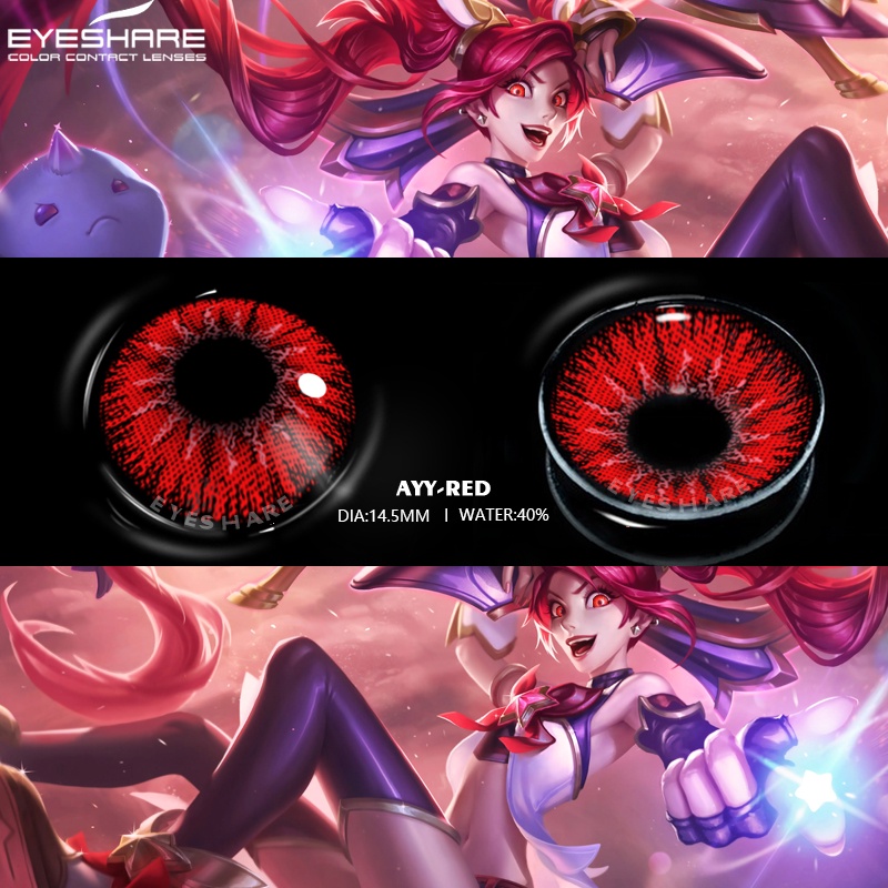 Eyeshare 2pcs Eye Cosmetic Contact Lenses Ayy Series Halloween Cosplay