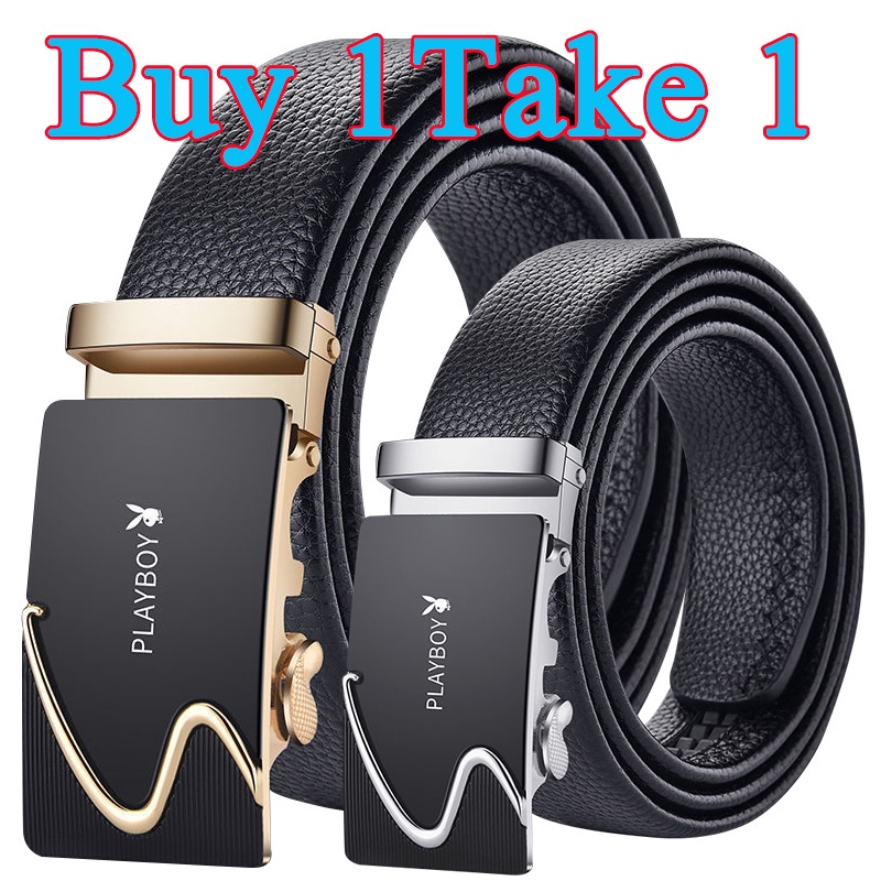 Buy 1 Take 1 Playboy Automatic Buckle Belt Men S Belt High End Business