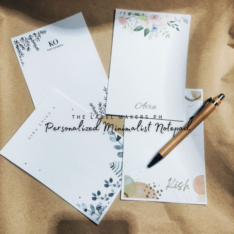 Personalized Minimalist Notepad Shopee Philippines