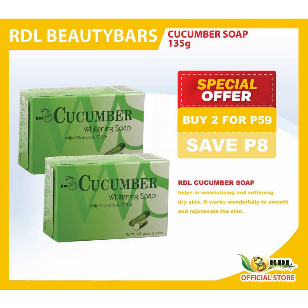 RDL Cucumber Soap 135g SPECIAL OFFER Shopee Philippines