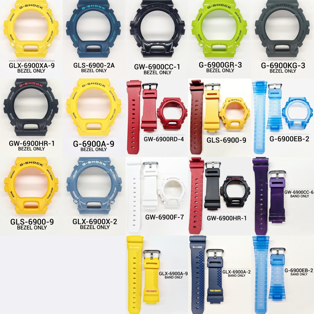 CASIO G SHOCK BAND AND BEZEL GLX6900 GLS6900 G6900 GB6900 GW6900 GLX