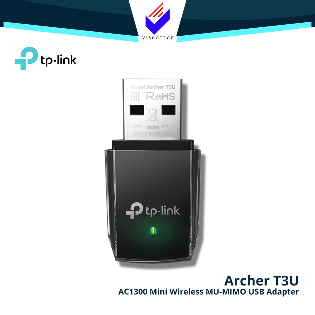 TP Link ARCHER T3U AC1300 Mini Wireless Mu Mimo USB Adapter Shopee